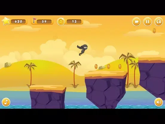 Running games : ninja runner jumping game - free iPad Screenshots
