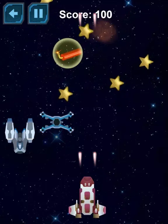 Capturas de pantalla de Spaceship Shooter : space adventures games iPad 