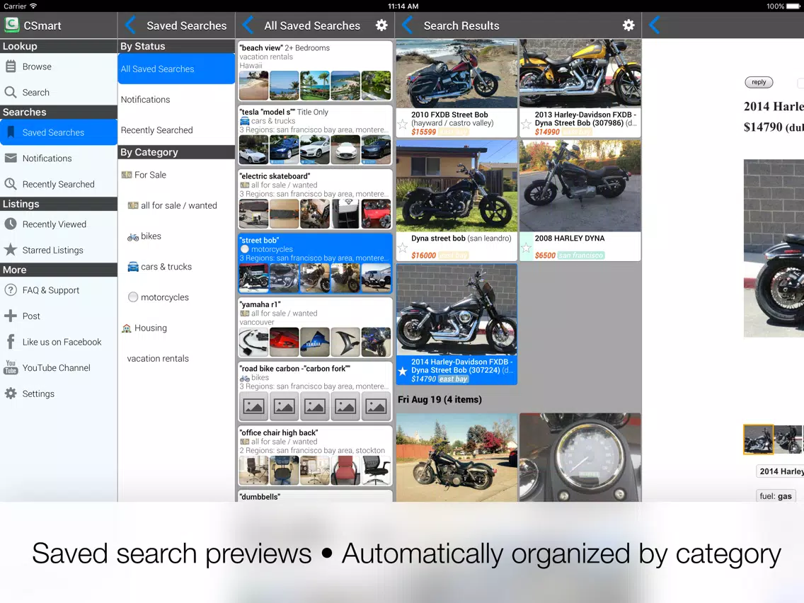 Tangkapan skrin CSmart Classifieds & Feeds iPad 