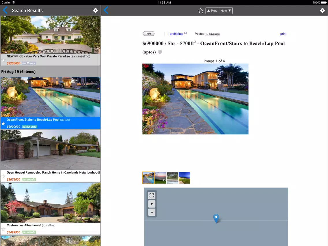 Tangkapan skrin CSmart Classifieds & Feeds iPad 