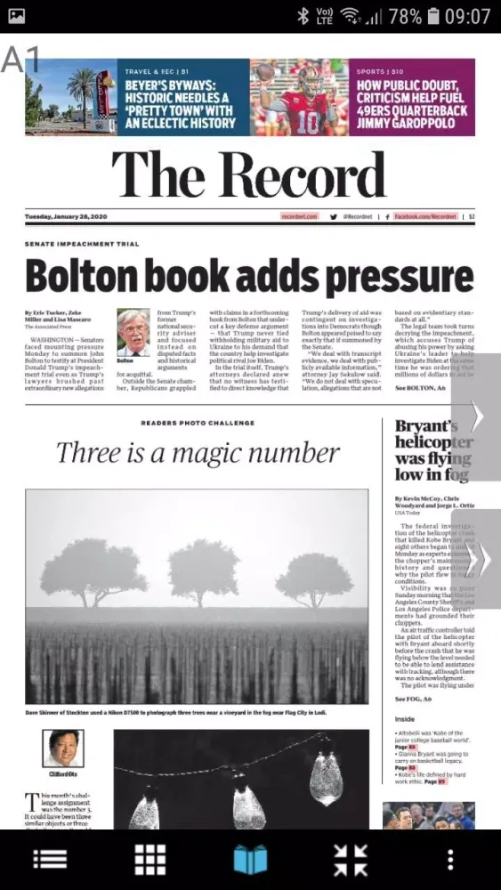 Stockton Record eNewspaper Screenshots