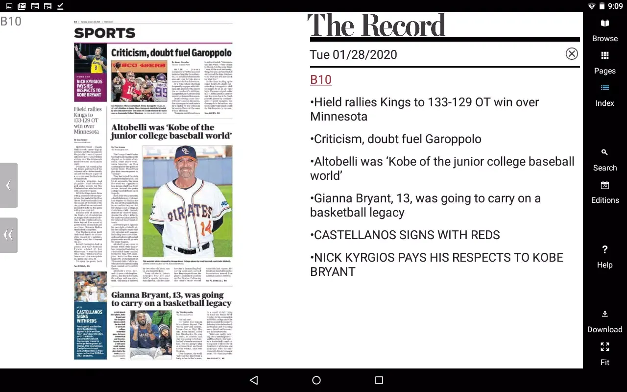 Stockton Record eNewspaper Screenshots