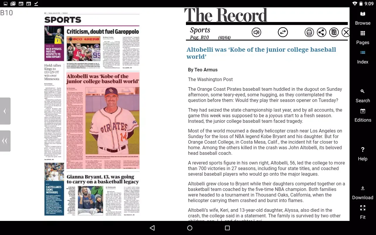 Stockton Record eNewspaper Screenshots