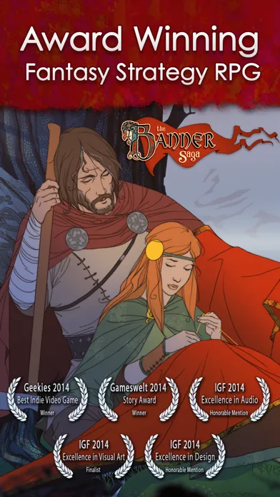 Tangkapan skrin Banner Saga
