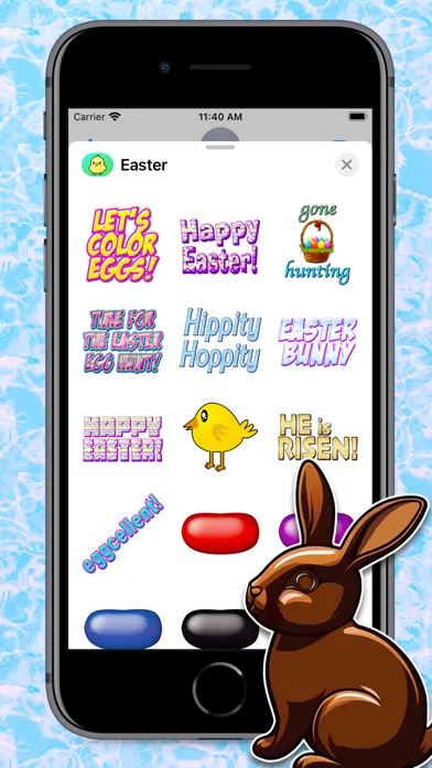 Capturas de tela do Easter Fun Stickers