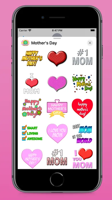 Ảnh chụp màn hình của Mother's Day Fun Stickers