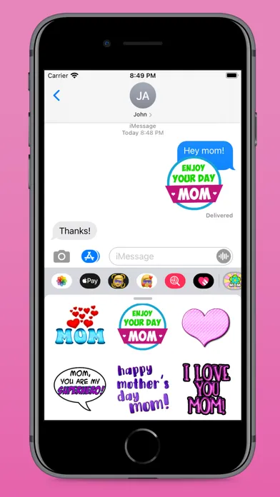 Ảnh chụp màn hình của Mother's Day Fun Stickers