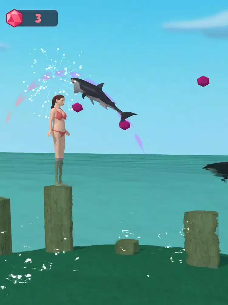 Dive The Shark 3D iPad  Ekran Görüntüleri