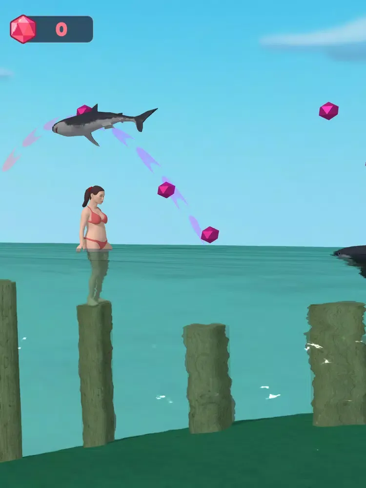 Dive The Shark 3D iPad  Ekran Görüntüleri