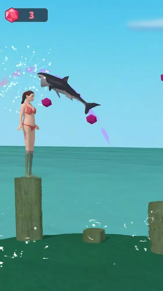 Dive The Shark 3D Ekran Görüntüleri