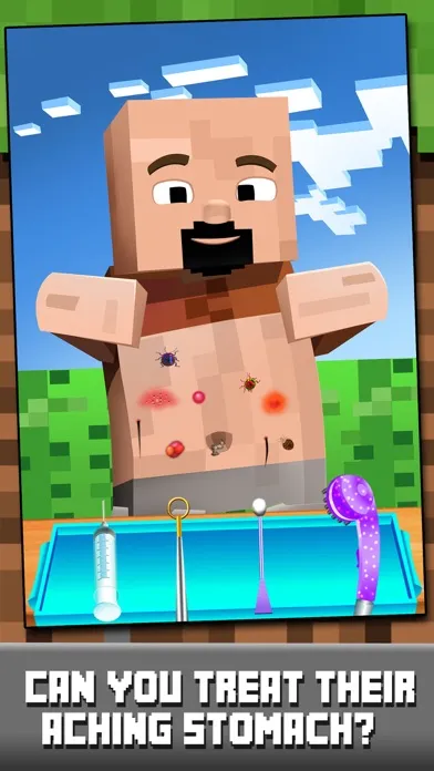 ภาพหน้าจอของ Block Doctor's Hospital Craft Salon - Pocket Mine Edition