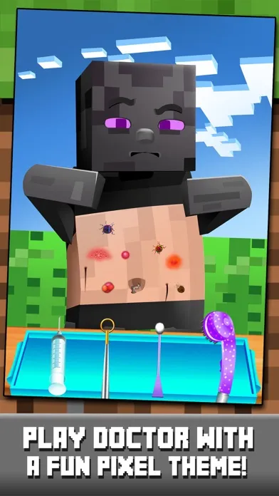 ภาพหน้าจอของ Block Doctor's Hospital Craft Salon - Pocket Mine Edition