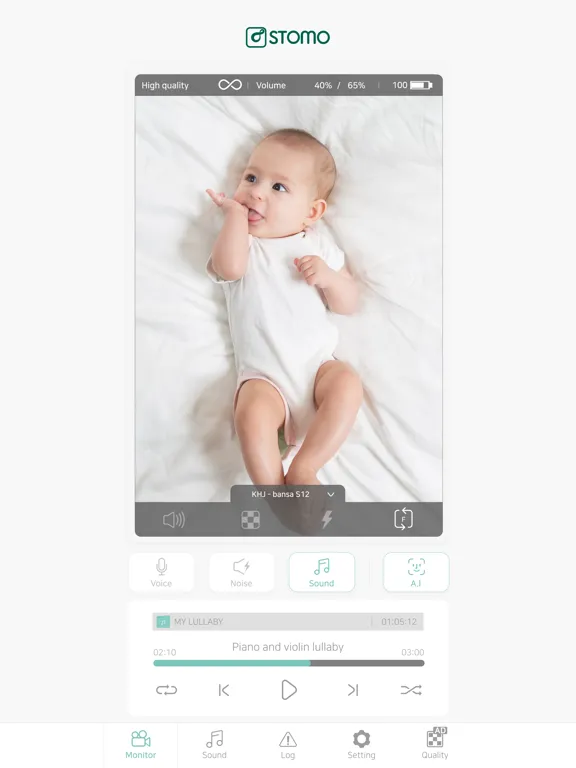 STOMO: AI Baby Monitor (CCTV) iPad  Screenshots