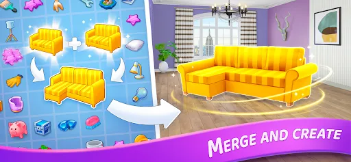 Merge Design: Home Makeover スクリーンショット