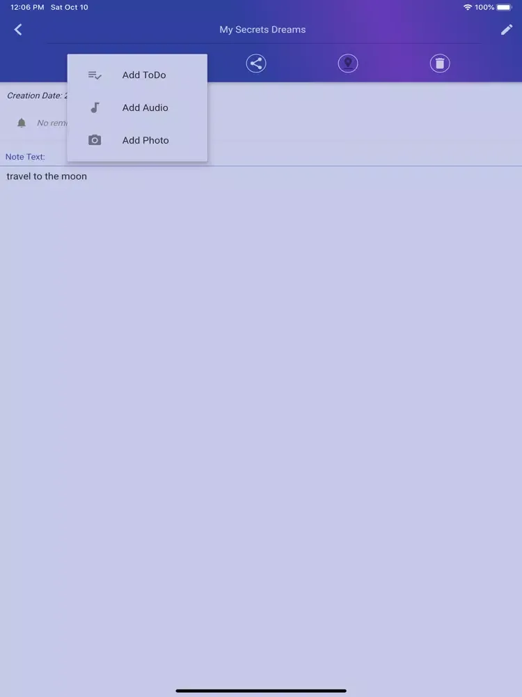 ภาพหน้าจอของ Clip List: Personal Organizer iPad 