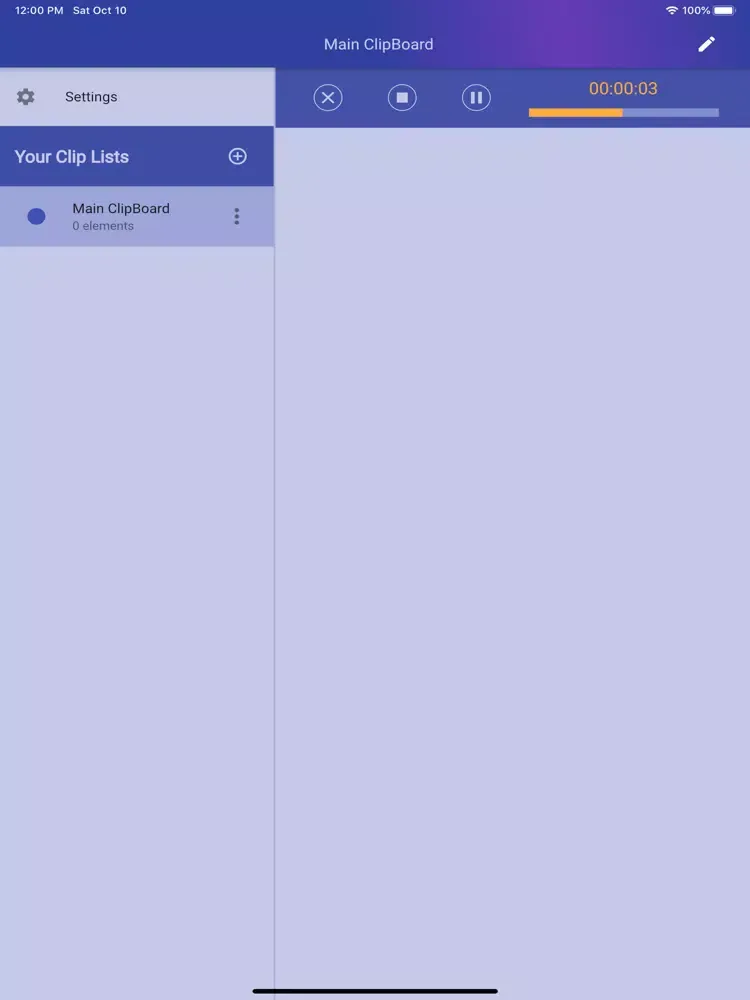 ภาพหน้าจอของ Clip List: Personal Organizer iPad 