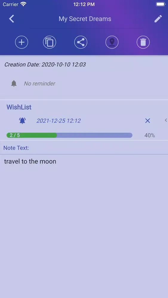 ภาพหน้าจอของ Clip List: Personal Organizer