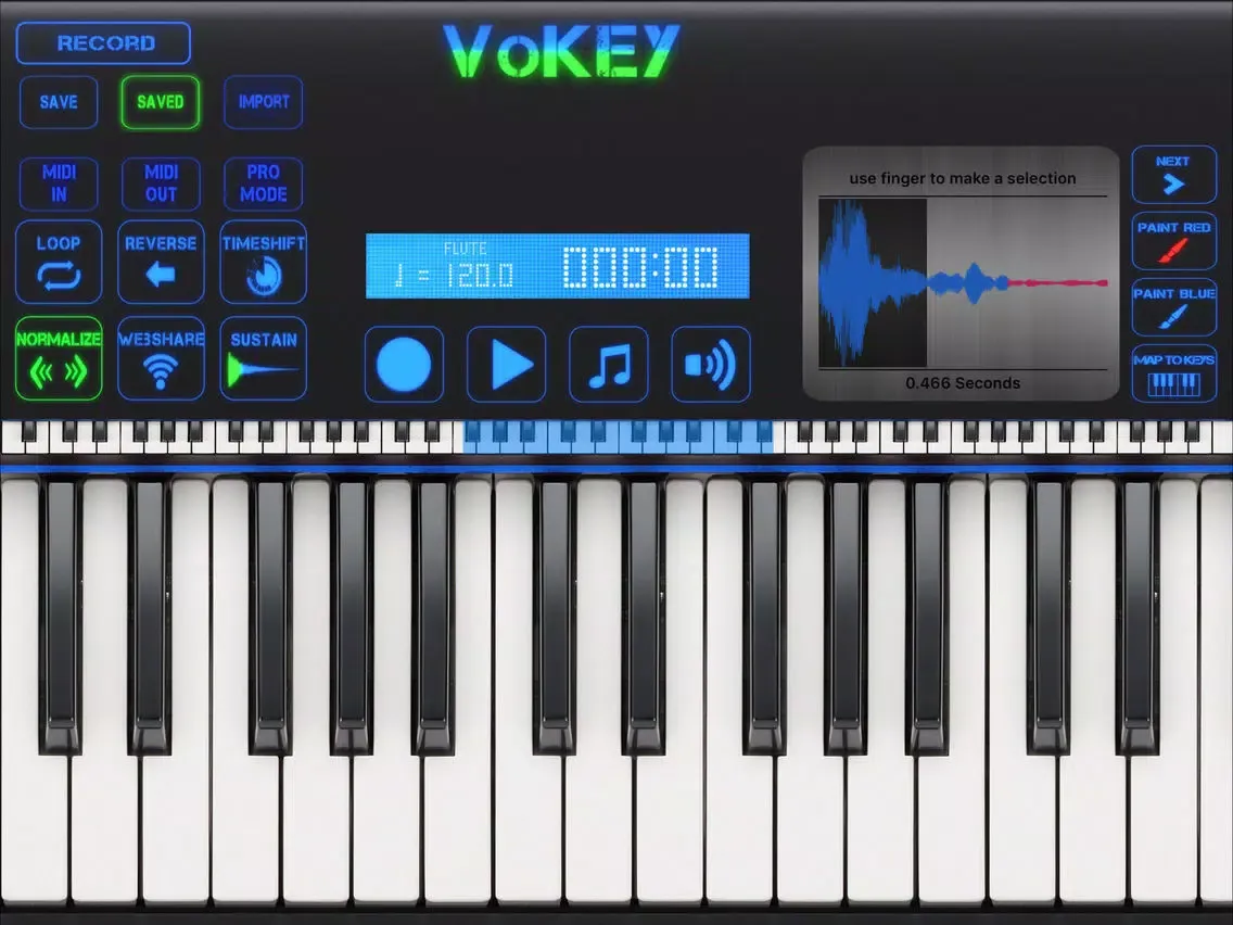 Ảnh chụp màn hình của VoKey iPad 