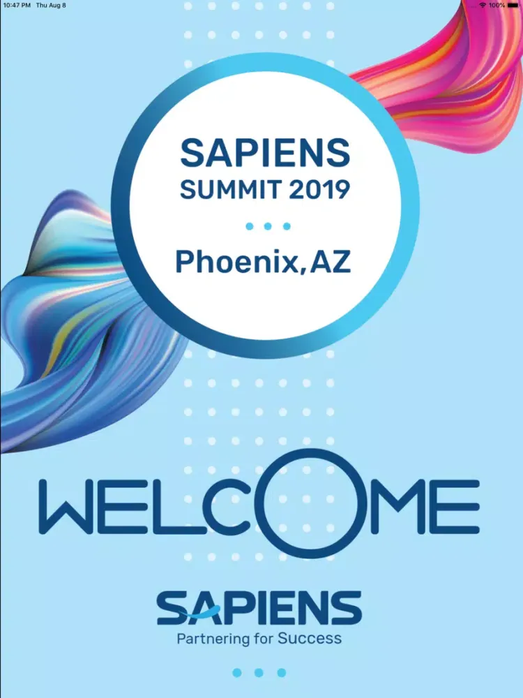 Sapiens Summit 2019 iPad  スクリーンショット