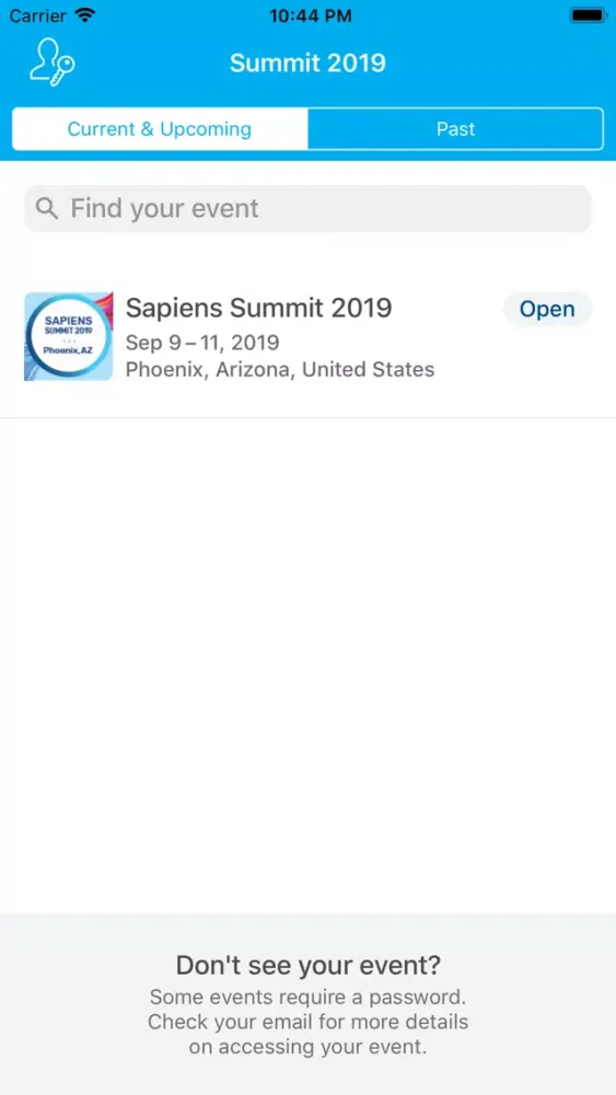 Sapiens Summit 2019 スクリーンショット