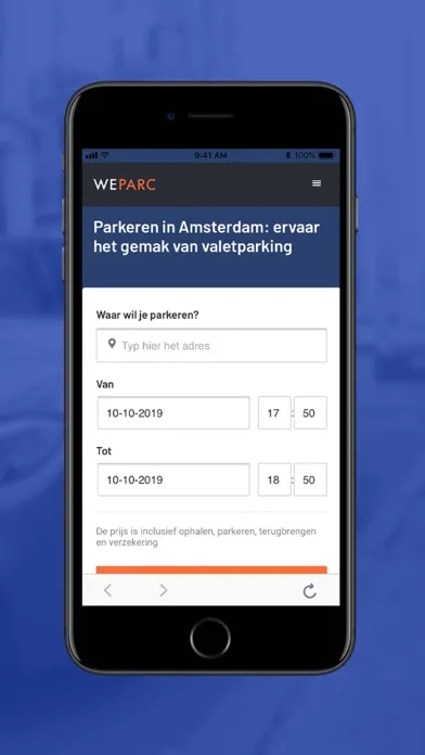 WeParc - Valet parking service Ekran Görüntüleri