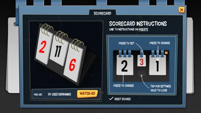 Backgammon Score Card Screenshots