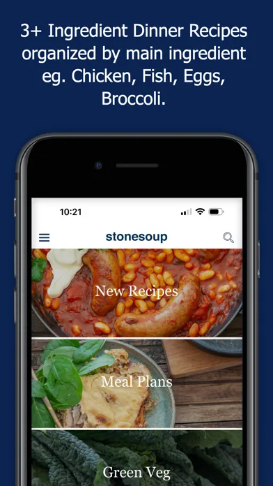Tangkapan layar STONESOUP: 3+ Ingredients