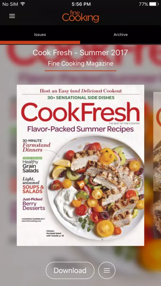 Fine Cooking Magazine سکرین شاٹس