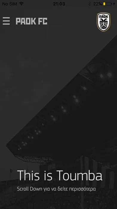 PAOK FC Official App Ekran Görüntüleri