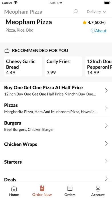 Meopham Pizza Screenshots