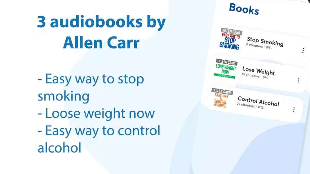 Скриншоты 3 audiobooks by Allen Carr