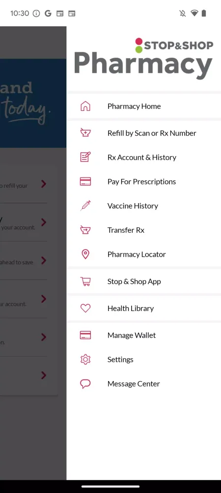 Capturas de tela do Stop & Shop Rx