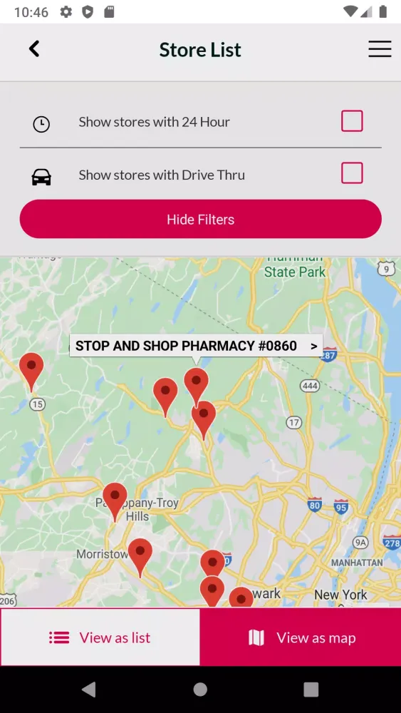 Capturas de tela do Stop & Shop Rx