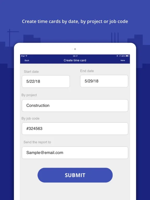 Zrzuty ekranu Punch In / Out Timesheet App iPad 