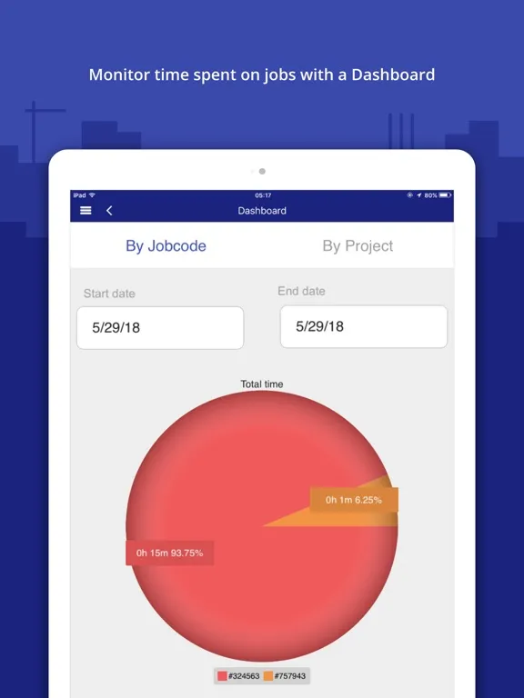Zrzuty ekranu Punch In / Out Timesheet App iPad 
