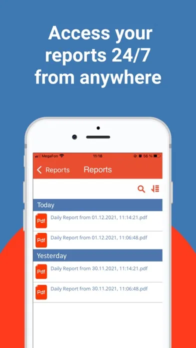My Daily Report App Screenshots