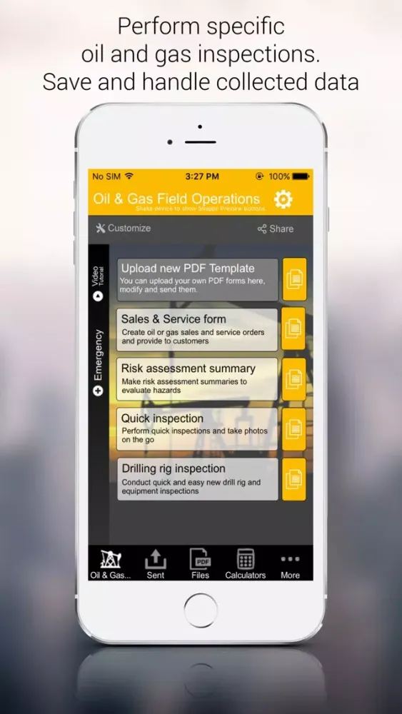Screenshot di Oil & Gas Field Operations