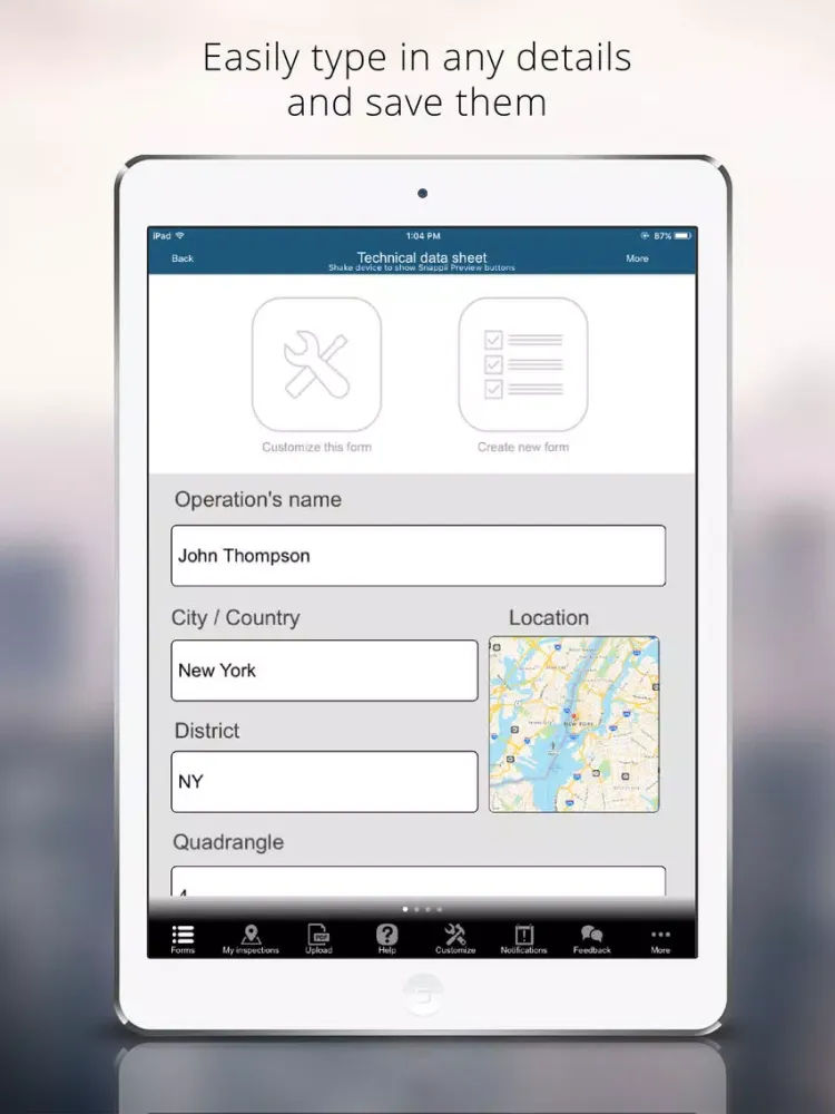Screenshot di Pipeline Inspection App iPad 