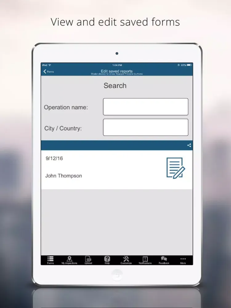 Screenshot di Pipeline Inspection App iPad 