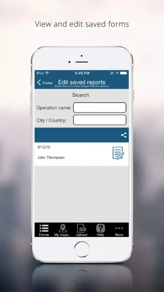 Screenshot di Pipeline Inspection App