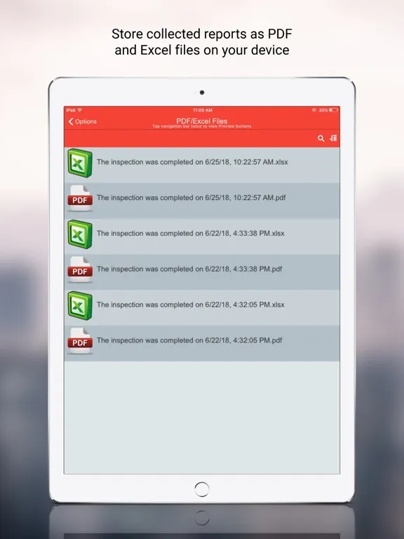 Tangkapan skrin Fire Inspection App iPad 