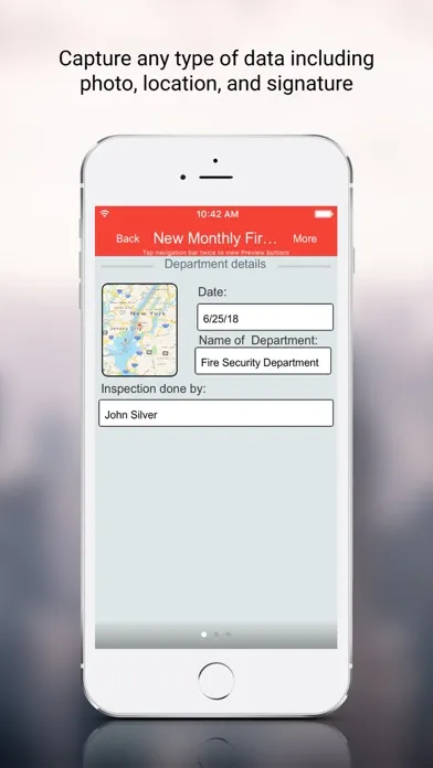 Tangkapan skrin Fire Inspection App