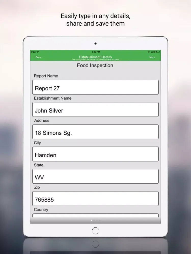Скриншоты Food Safety and Health Inspect iPad 