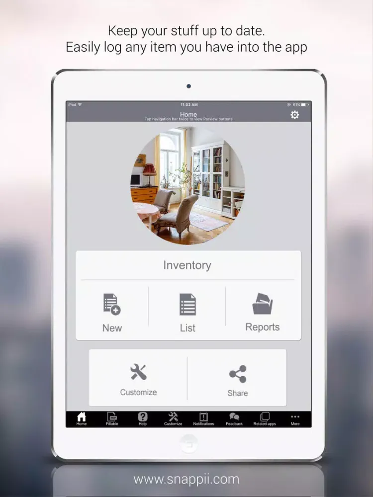 Home Inventory App iPad 应用截图