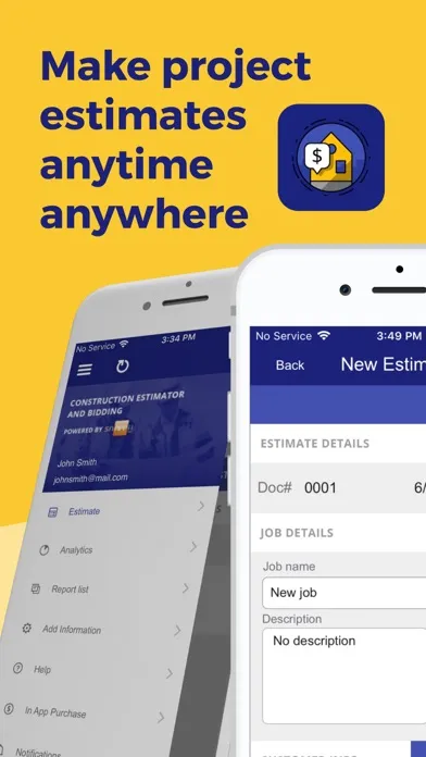 Construction Estimator App स्क्रीनशॉट