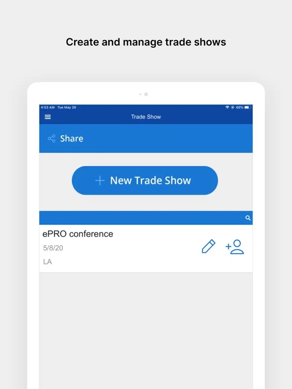Capturas de pantalla de Trade Show Lead Collection App iPad 