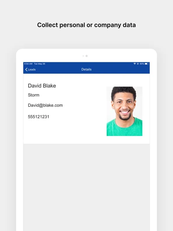 Capturas de pantalla de Trade Show Lead Collection App iPad 