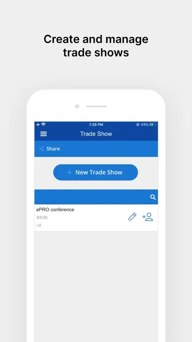 Capturas de pantalla de Trade Show Lead Collection App