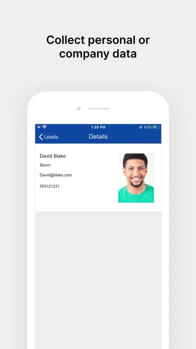Capturas de pantalla de Trade Show Lead Collection App