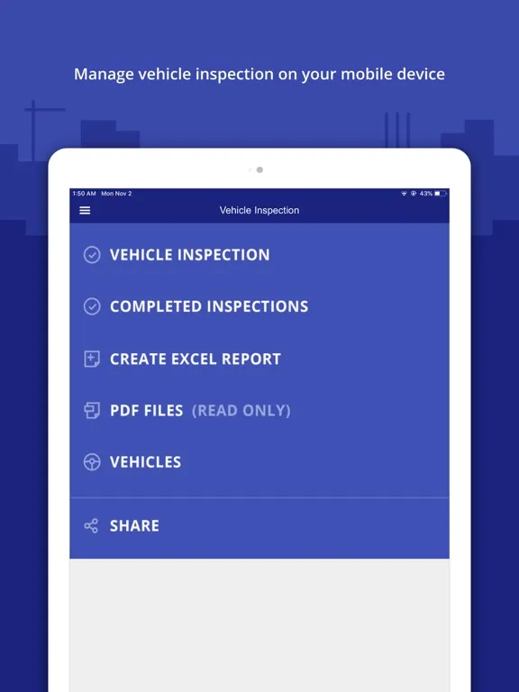 Zrzuty ekranu Inspect & Maintain Vehicles iPad 
